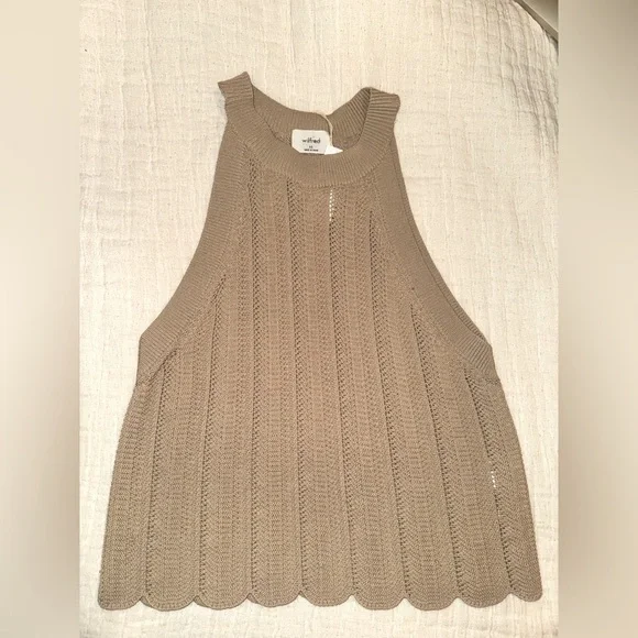 NWT Aritzia Wilfred Knit Halter Top - Picture 7 of 9